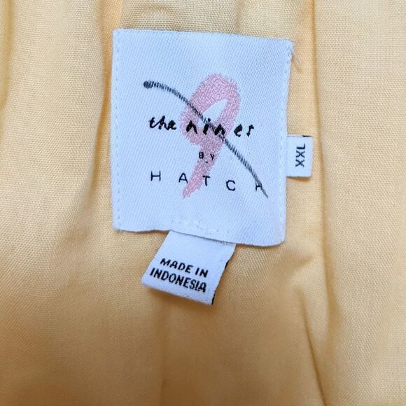 The Nines by HATCH Sleeveless Tiered Maternity Dress Yellow XXL - Picture 4 of 8